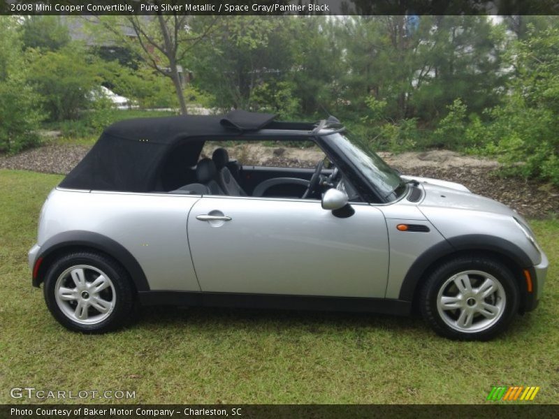 Pure Silver Metallic / Space Gray/Panther Black 2008 Mini Cooper Convertible
