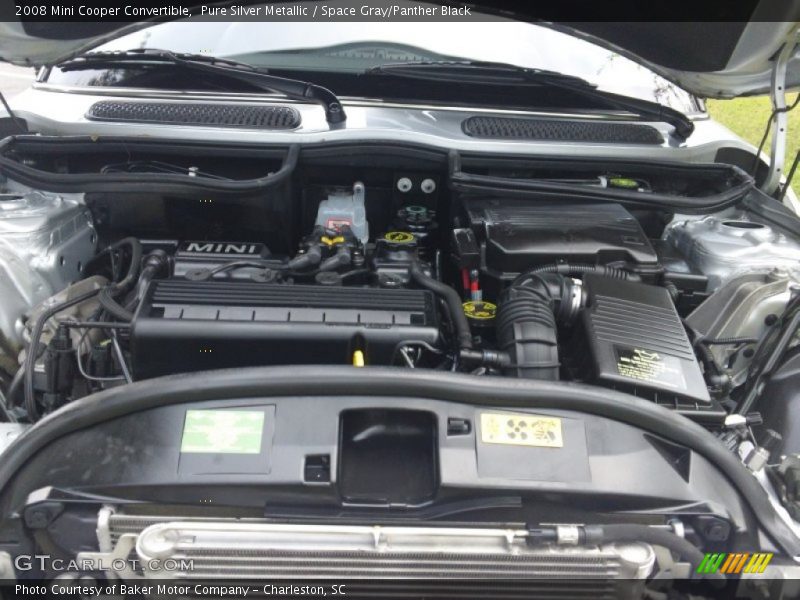 Pure Silver Metallic / Space Gray/Panther Black 2008 Mini Cooper Convertible