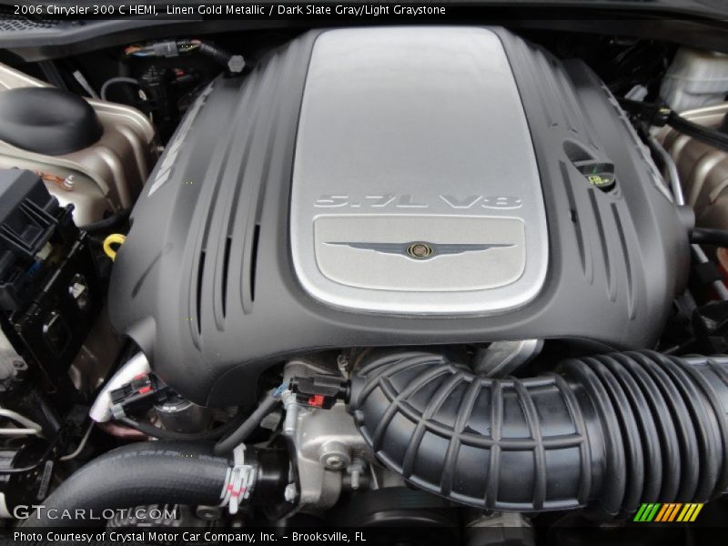 Linen Gold Metallic / Dark Slate Gray/Light Graystone 2006 Chrysler 300 C HEMI