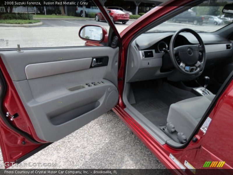 Fusion Red Metallic / Grey 2008 Suzuki Forenza