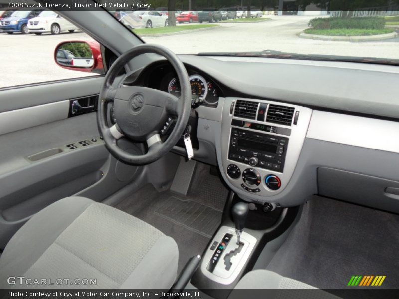 Fusion Red Metallic / Grey 2008 Suzuki Forenza