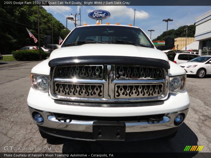 Bright White / Dark Slate Gray 2005 Dodge Ram 3500 SLT Quad Cab 4x4 Dually