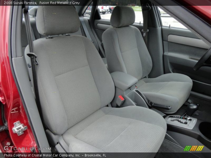 Fusion Red Metallic / Grey 2008 Suzuki Forenza