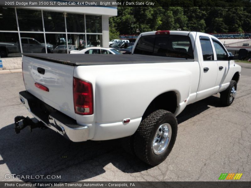 Bright White / Dark Slate Gray 2005 Dodge Ram 3500 SLT Quad Cab 4x4 Dually