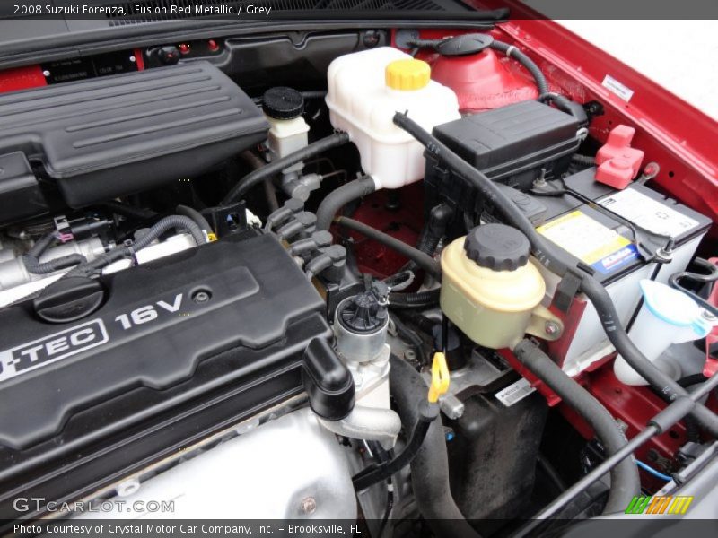 Fusion Red Metallic / Grey 2008 Suzuki Forenza