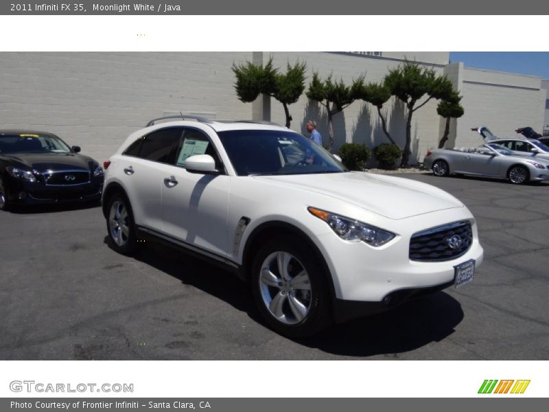 Moonlight White / Java 2011 Infiniti FX 35
