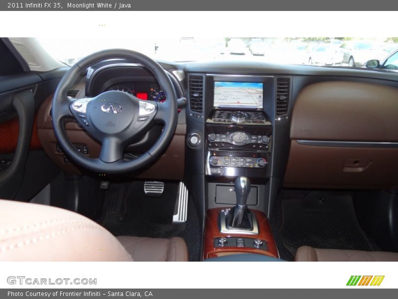 Moonlight White / Java 2011 Infiniti FX 35