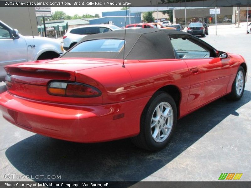Bright Rally Red / Medium Gray 2002 Chevrolet Camaro Convertible
