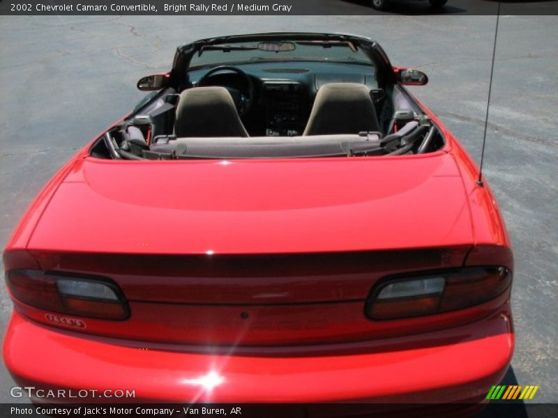 Bright Rally Red / Medium Gray 2002 Chevrolet Camaro Convertible