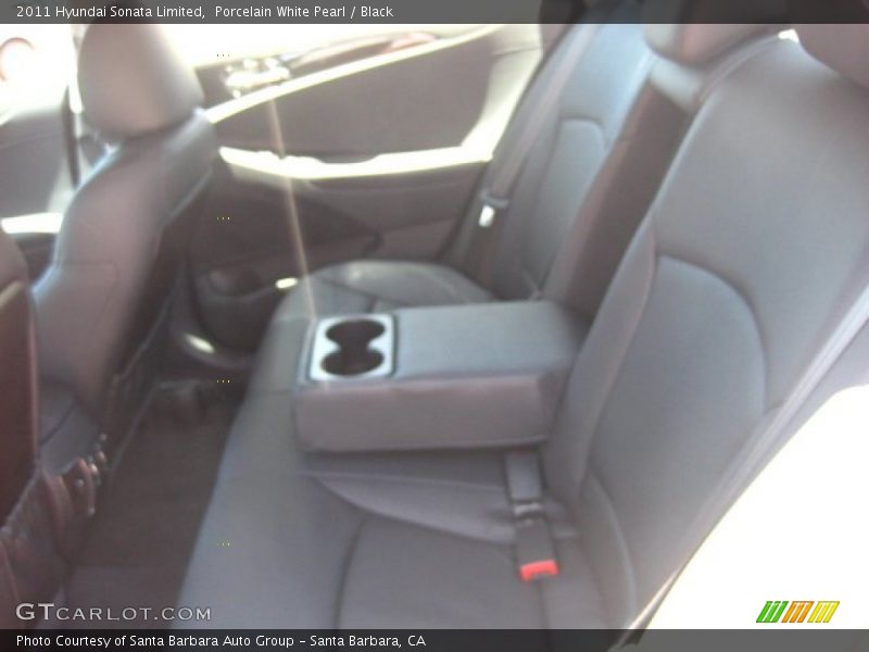Porcelain White Pearl / Black 2011 Hyundai Sonata Limited