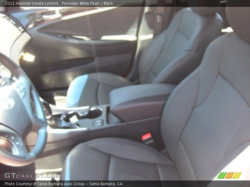 Porcelain White Pearl / Black 2011 Hyundai Sonata Limited