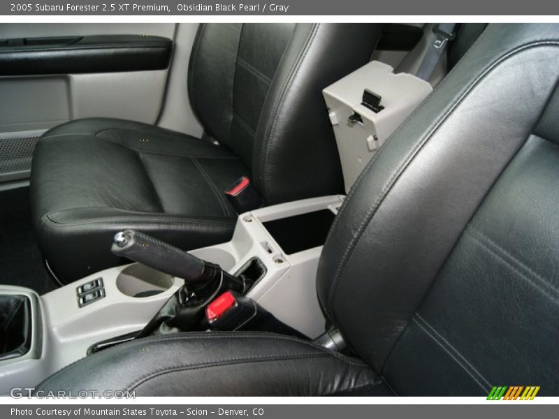 Obsidian Black Pearl / Gray 2005 Subaru Forester 2.5 XT Premium