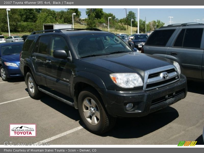 Black / Taupe 2007 Toyota 4Runner SR5 4x4
