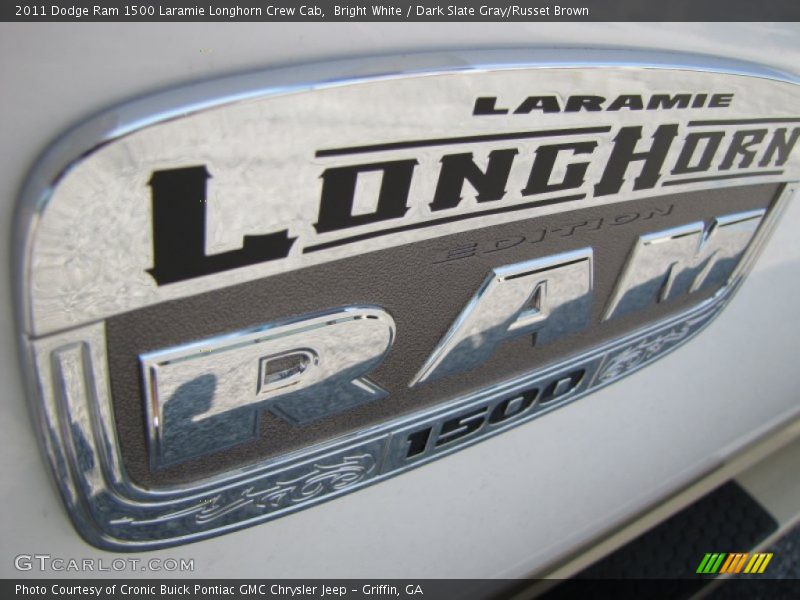 Bright White / Dark Slate Gray/Russet Brown 2011 Dodge Ram 1500 Laramie Longhorn Crew Cab