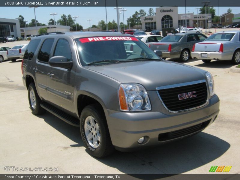 Silver Birch Metallic / Light Tan 2008 GMC Yukon SLE