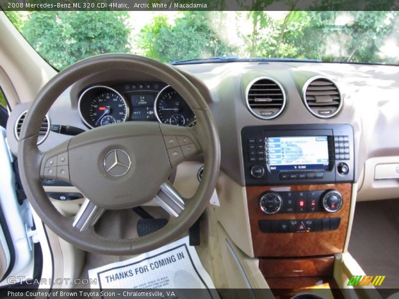 Arctic White / Macadamia 2008 Mercedes-Benz ML 320 CDI 4Matic