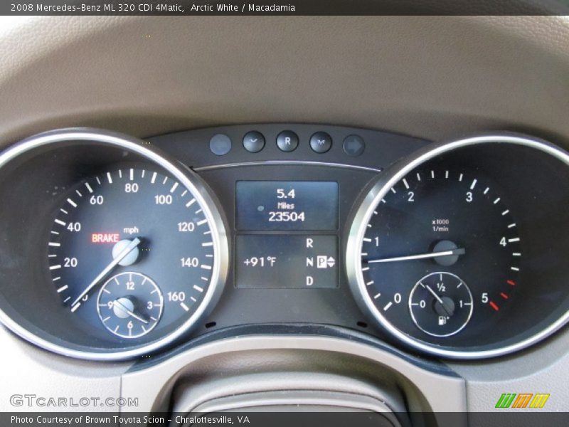 Arctic White / Macadamia 2008 Mercedes-Benz ML 320 CDI 4Matic