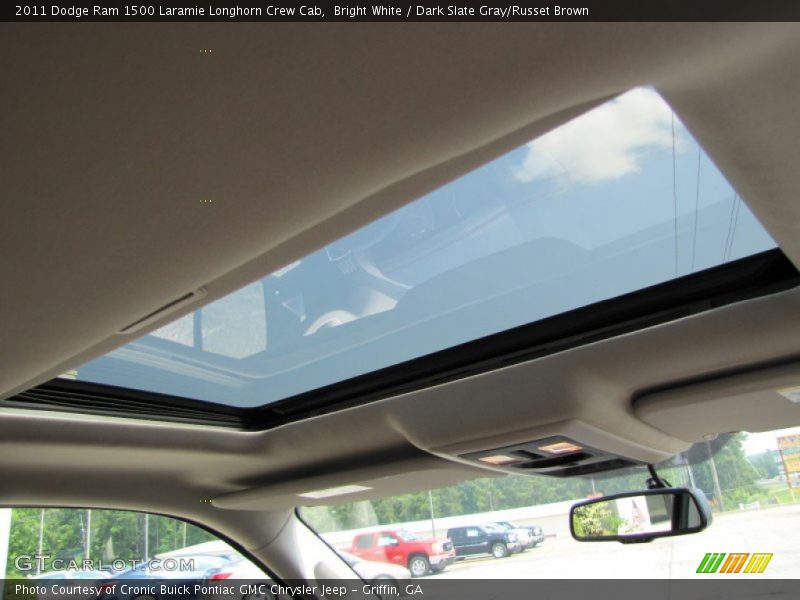 Bright White / Dark Slate Gray/Russet Brown 2011 Dodge Ram 1500 Laramie Longhorn Crew Cab