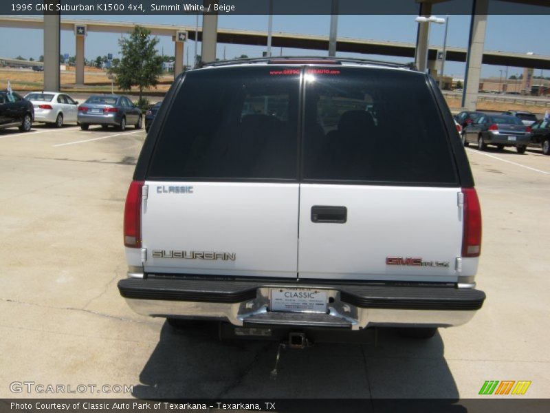 Summit White / Beige 1996 GMC Suburban K1500 4x4
