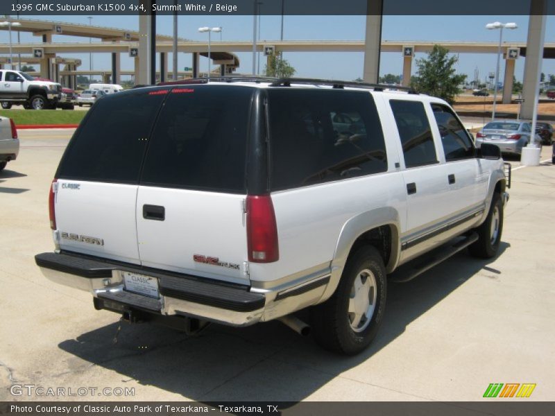 Summit White / Beige 1996 GMC Suburban K1500 4x4