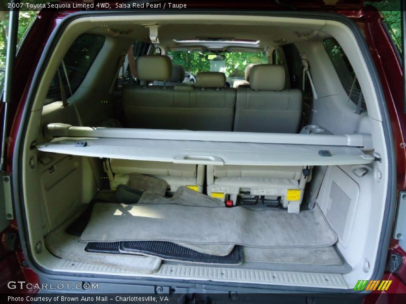 Salsa Red Pearl / Taupe 2007 Toyota Sequoia Limited 4WD