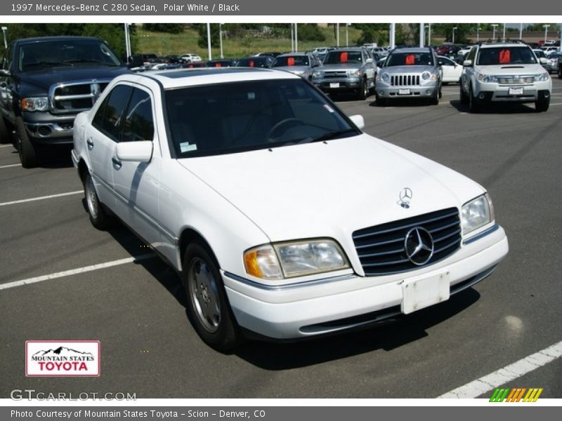 Polar White / Black 1997 Mercedes-Benz C 280 Sedan