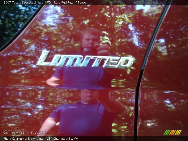 Salsa Red Pearl / Taupe 2007 Toyota Sequoia Limited 4WD