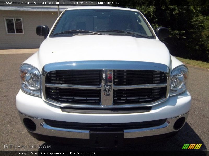 Bright White / Medium Slate Gray 2008 Dodge Ram 1500 SLT Regular Cab