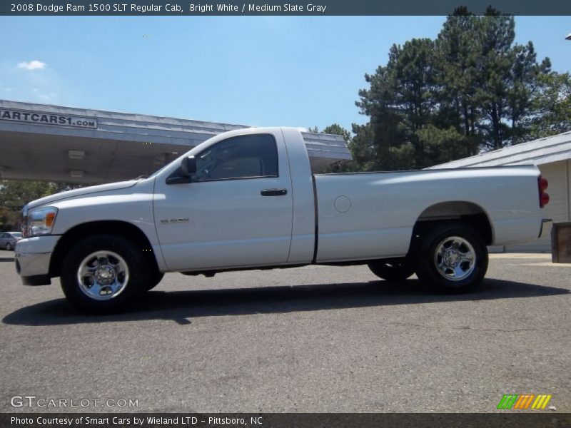 Bright White / Medium Slate Gray 2008 Dodge Ram 1500 SLT Regular Cab