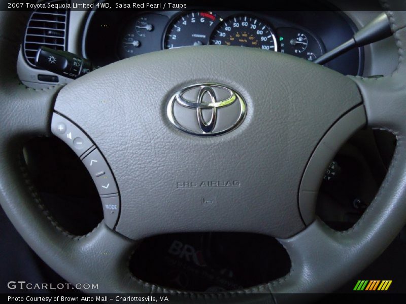 Salsa Red Pearl / Taupe 2007 Toyota Sequoia Limited 4WD