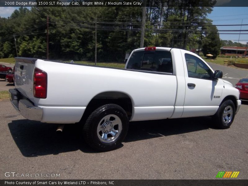 Bright White / Medium Slate Gray 2008 Dodge Ram 1500 SLT Regular Cab