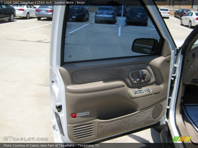 Summit White / Beige 1996 GMC Suburban K1500 4x4