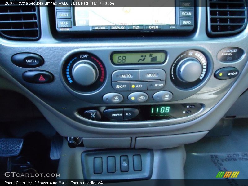 Salsa Red Pearl / Taupe 2007 Toyota Sequoia Limited 4WD