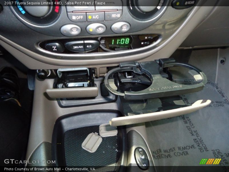 Salsa Red Pearl / Taupe 2007 Toyota Sequoia Limited 4WD