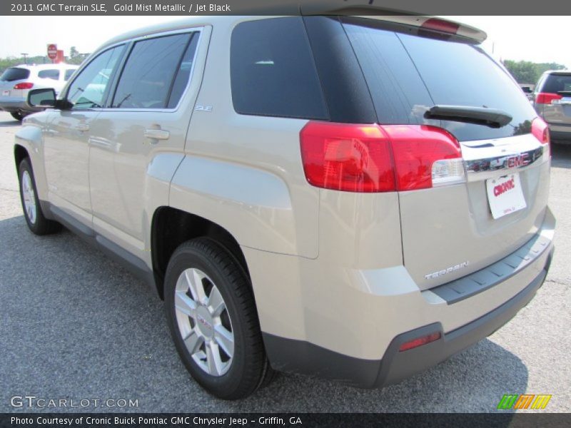Gold Mist Metallic / Jet Black 2011 GMC Terrain SLE