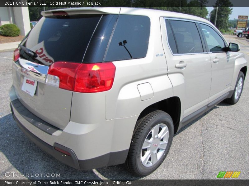 Gold Mist Metallic / Jet Black 2011 GMC Terrain SLE