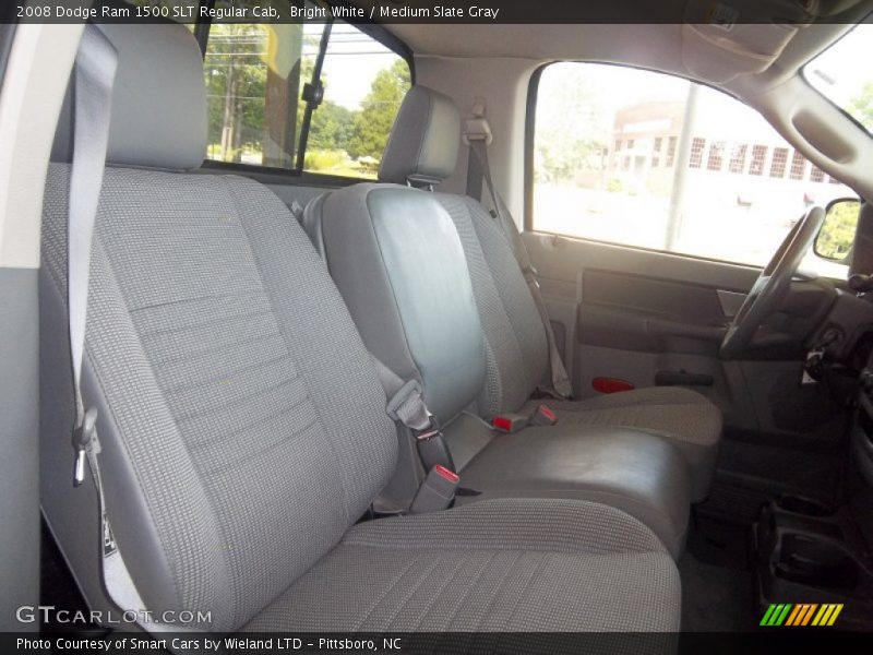 Bright White / Medium Slate Gray 2008 Dodge Ram 1500 SLT Regular Cab