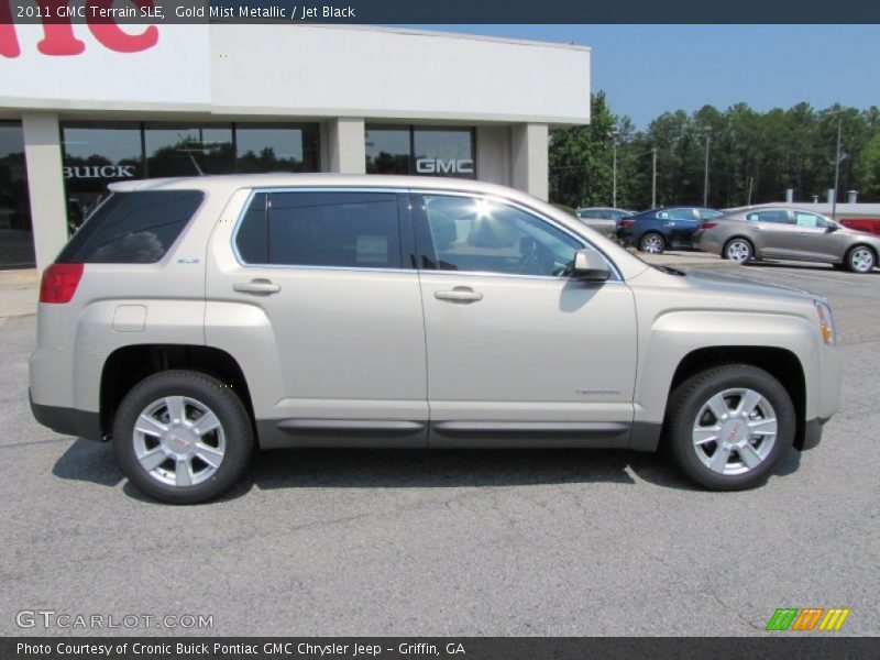 Gold Mist Metallic / Jet Black 2011 GMC Terrain SLE