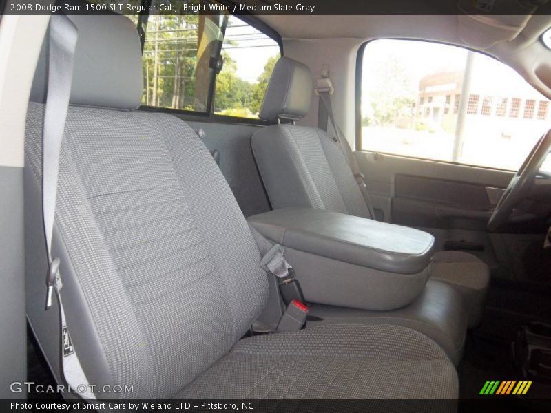 Bright White / Medium Slate Gray 2008 Dodge Ram 1500 SLT Regular Cab