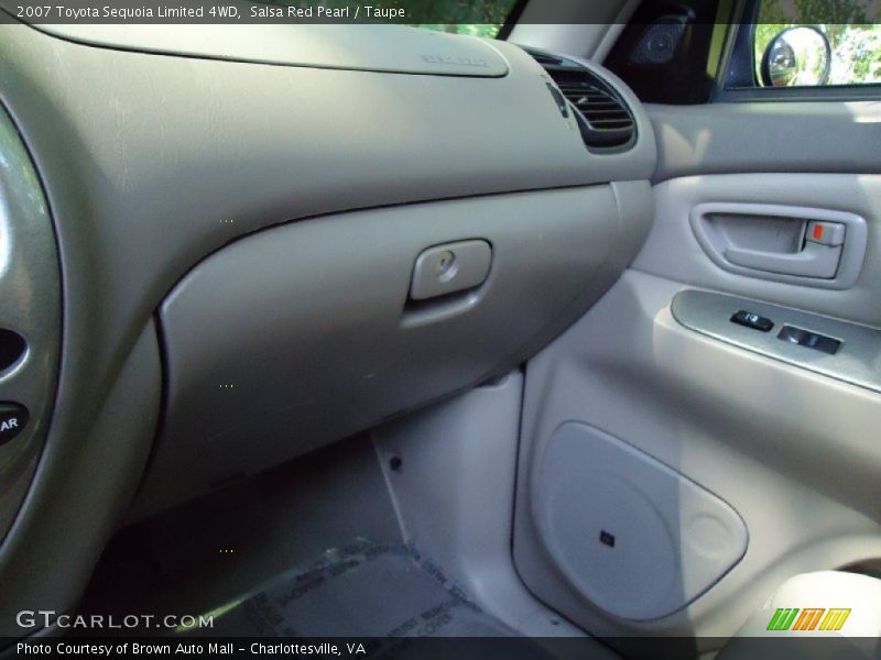 Salsa Red Pearl / Taupe 2007 Toyota Sequoia Limited 4WD