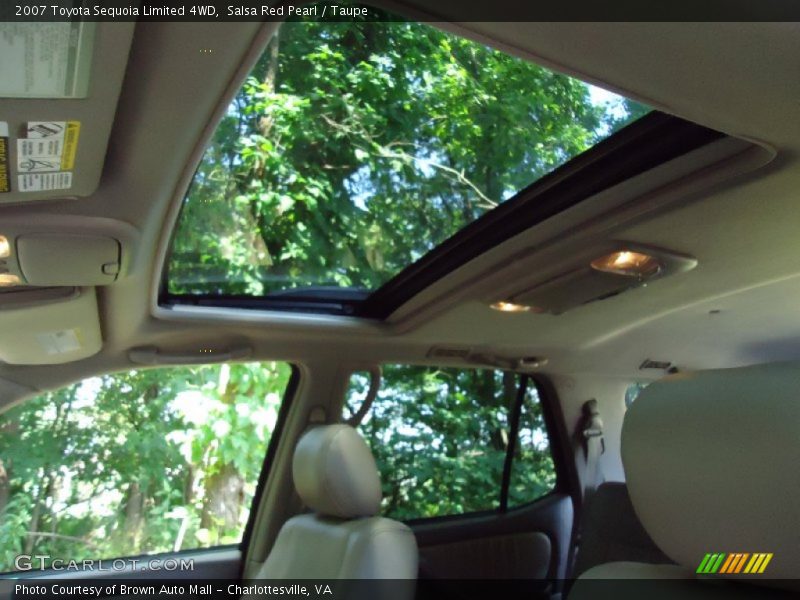 Salsa Red Pearl / Taupe 2007 Toyota Sequoia Limited 4WD