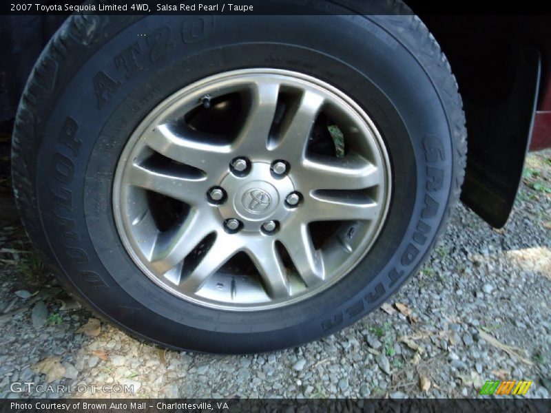 Salsa Red Pearl / Taupe 2007 Toyota Sequoia Limited 4WD