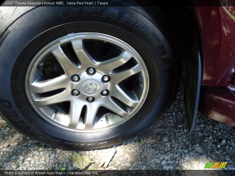 Salsa Red Pearl / Taupe 2007 Toyota Sequoia Limited 4WD