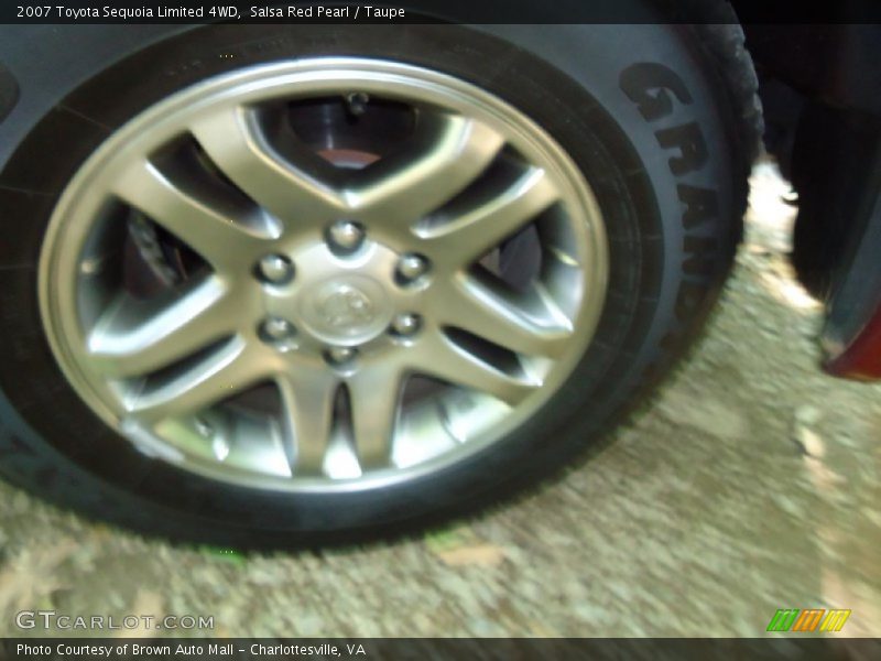 Salsa Red Pearl / Taupe 2007 Toyota Sequoia Limited 4WD