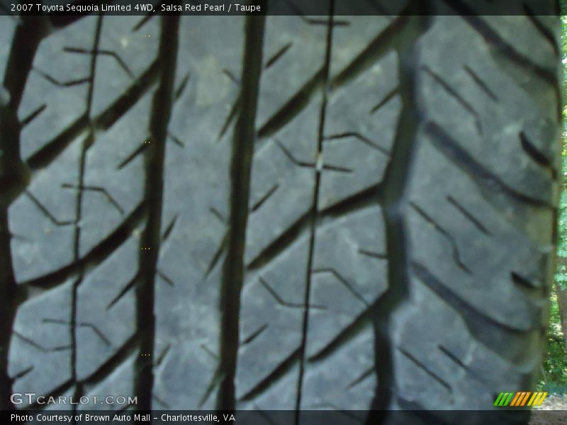 Salsa Red Pearl / Taupe 2007 Toyota Sequoia Limited 4WD
