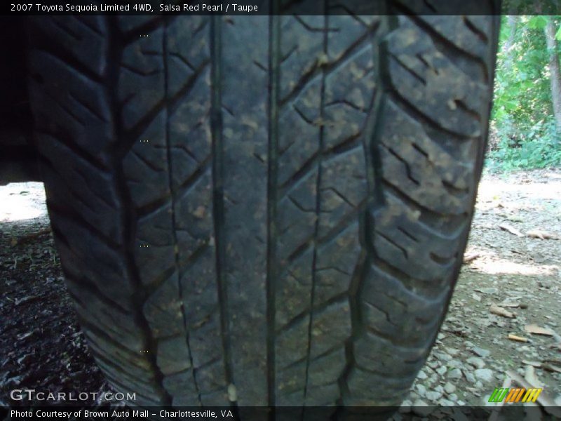 Salsa Red Pearl / Taupe 2007 Toyota Sequoia Limited 4WD