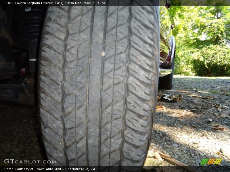 Salsa Red Pearl / Taupe 2007 Toyota Sequoia Limited 4WD
