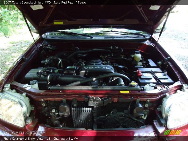 Salsa Red Pearl / Taupe 2007 Toyota Sequoia Limited 4WD
