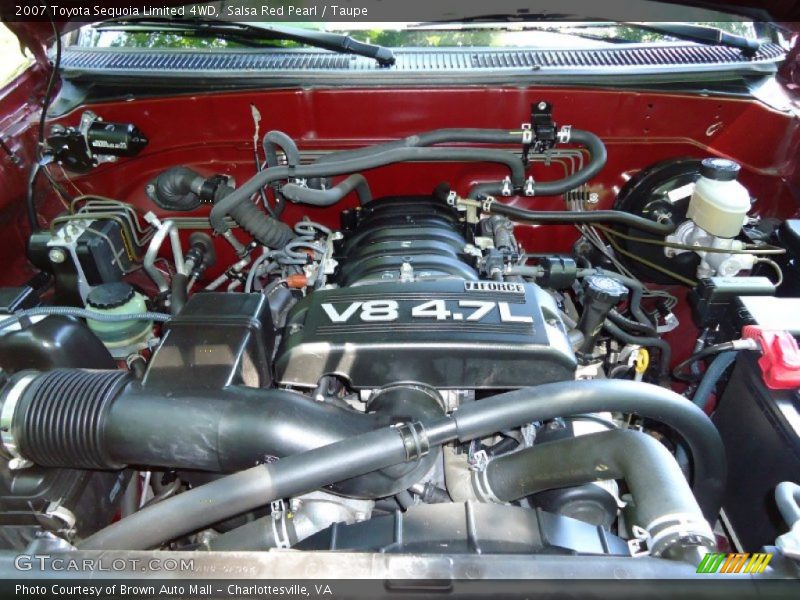 Salsa Red Pearl / Taupe 2007 Toyota Sequoia Limited 4WD