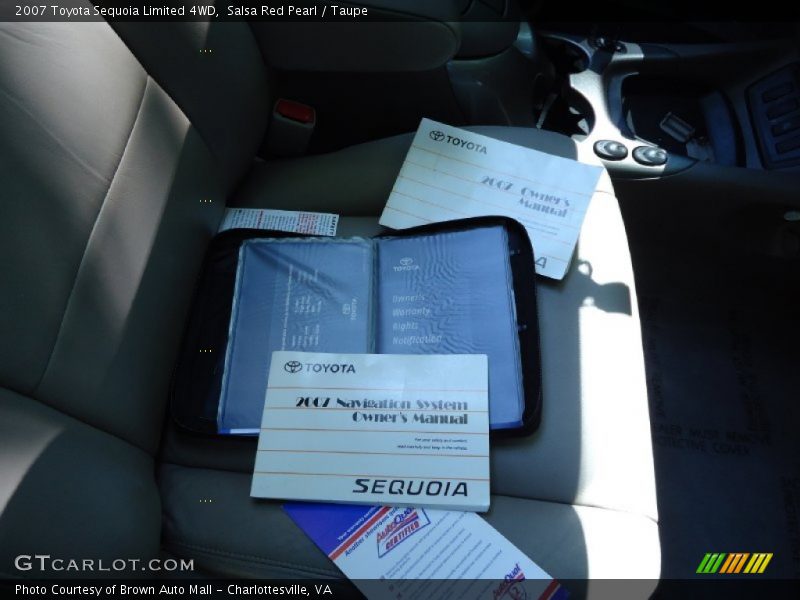 Salsa Red Pearl / Taupe 2007 Toyota Sequoia Limited 4WD